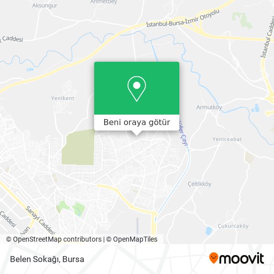 Belen Sokağı harita