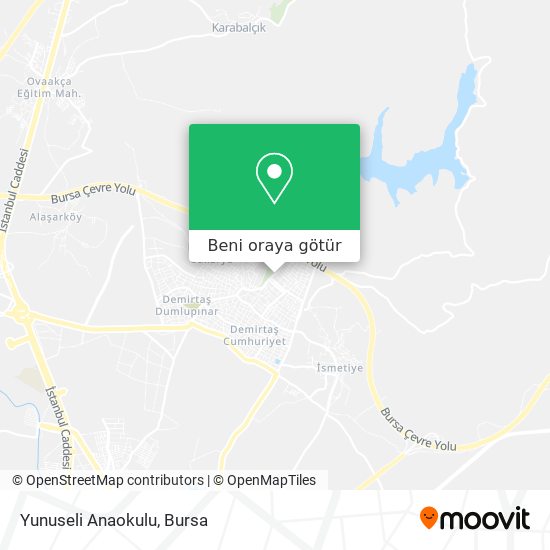 Yunuseli Anaokulu harita