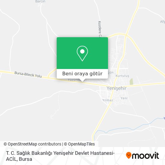 T. C. Sağlık Bakanlığı Yenişehir Devlet Hastanesi-ACİL harita