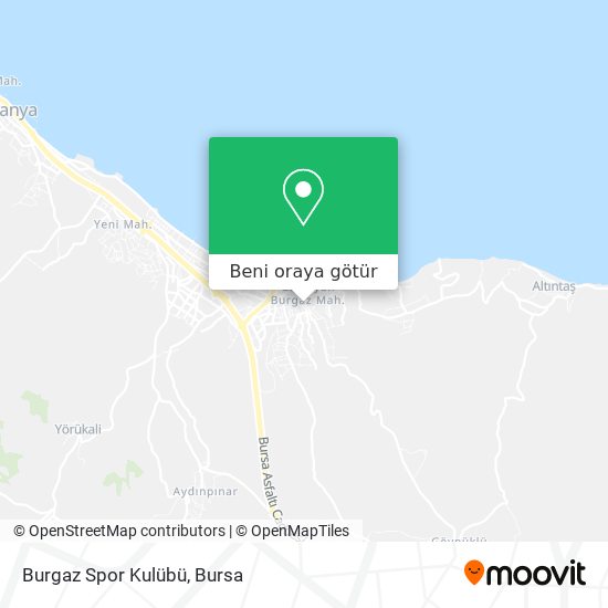 Burgaz Spor Kulübü harita