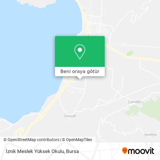İznik Meslek Yüksek Okulu harita