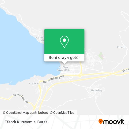 Efendı Kuruyemıs harita