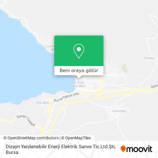 Dizayn Yenilenebilir Enerji Elektrik Sanve Tic.Ltd.Şti harita