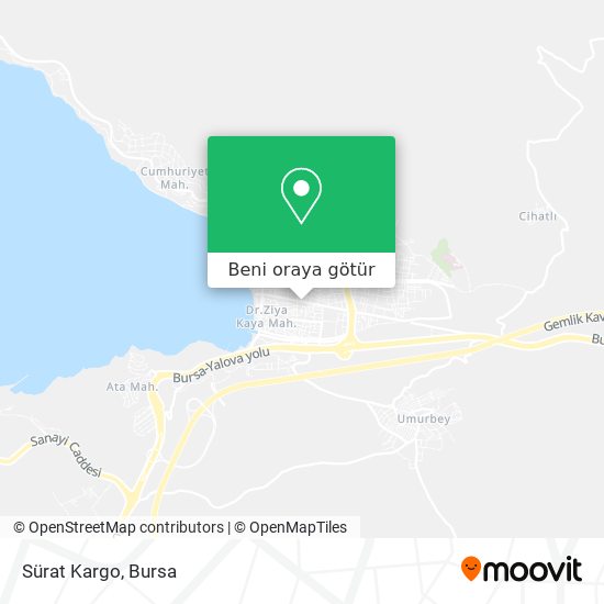 Sürat Kargo harita