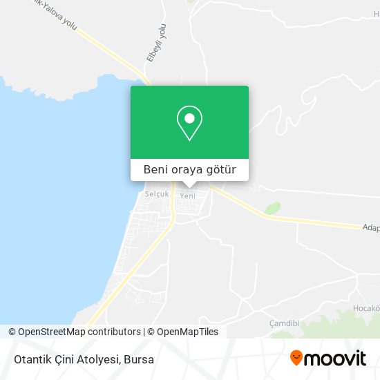 Otantik Çini Atolyesi harita