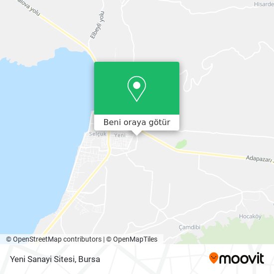 Yeni Sanayi Sitesi harita
