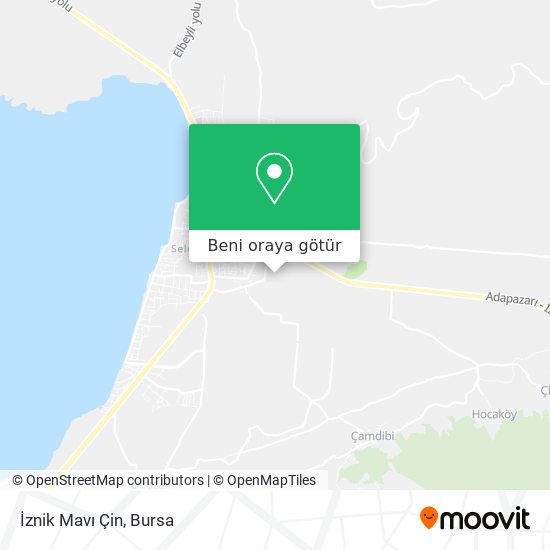 İznik Mavı Çin harita