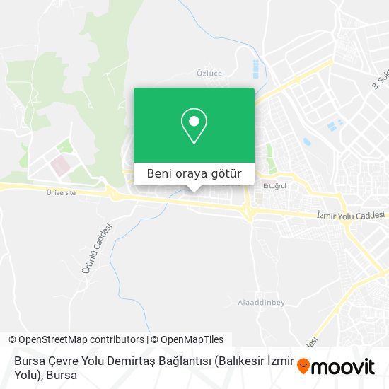 Bursa Çevre Yolu Demirtaş Bağlantısı (Balıkesir İzmir Yolu) harita