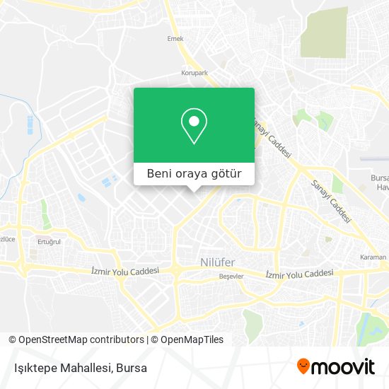Işıktepe Mahallesi harita