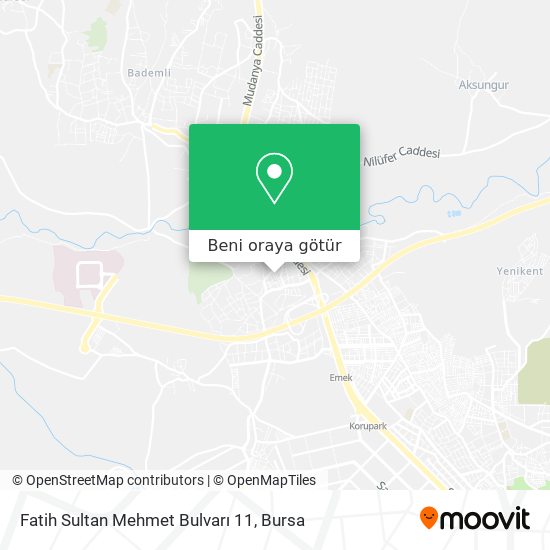 Fatih Sultan Mehmet Bulvarı 11 harita