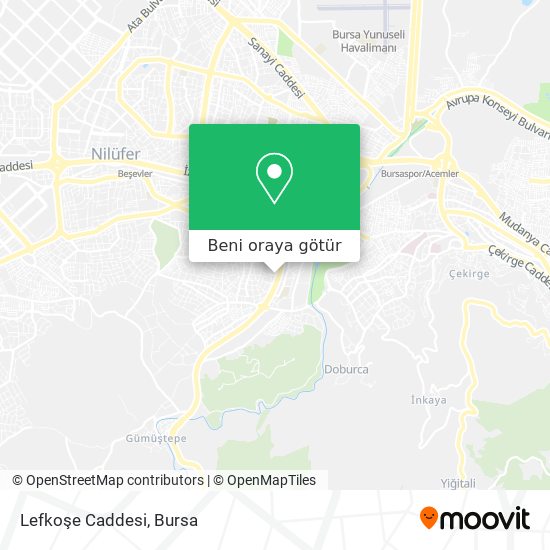 Lefkoşe Caddesi harita