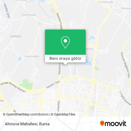 Altınova Mahallesi harita