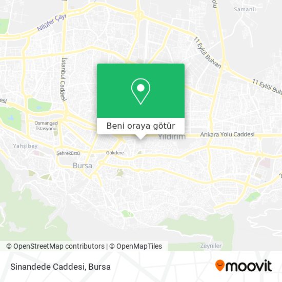 Sinandede Caddesi harita