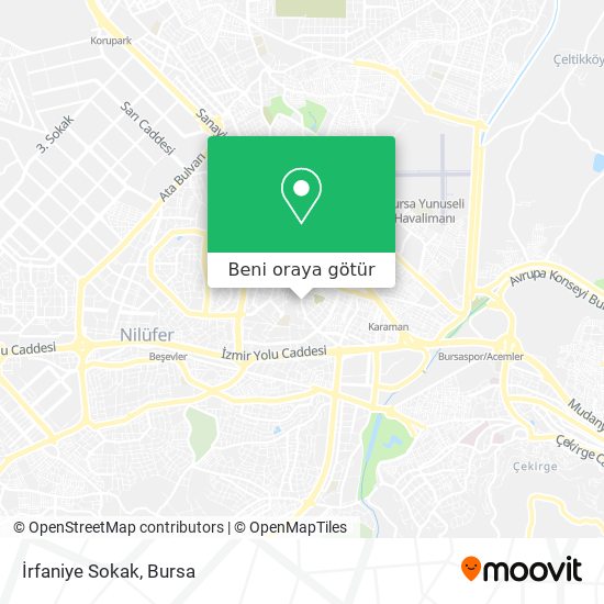 İrfaniye Sokak harita