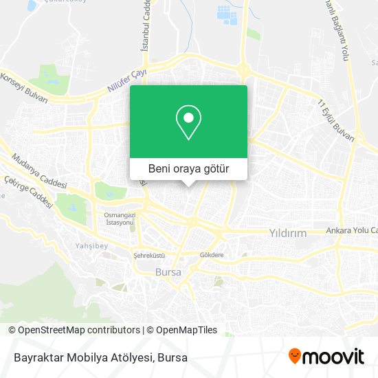 Bayraktar Mobilya Atölyesi harita