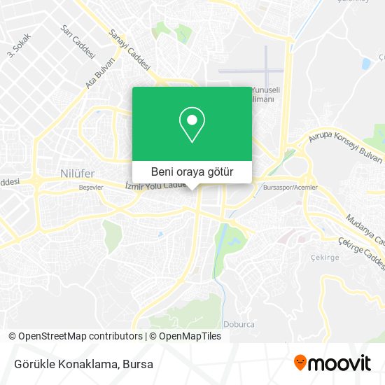 Görükle Konaklama harita