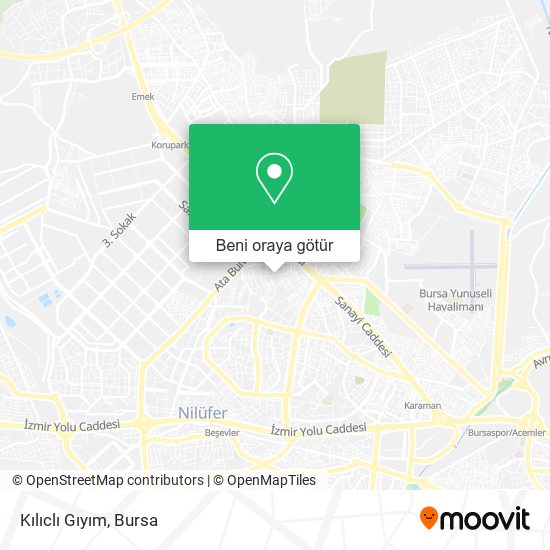Kılıclı Gıyım harita