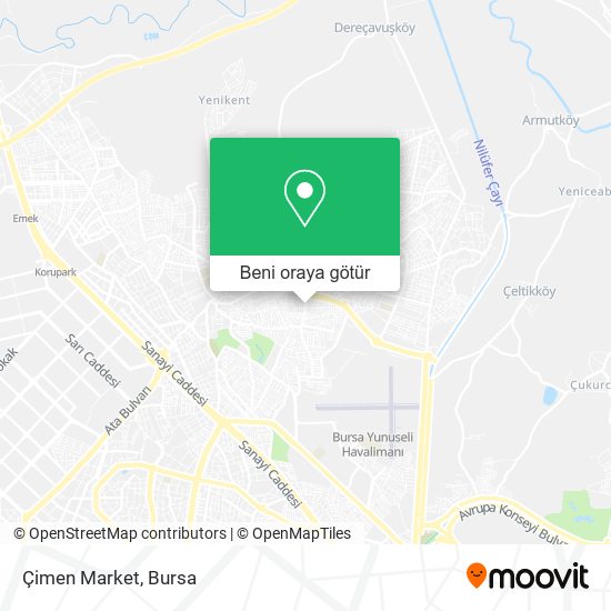 Çimen Market harita