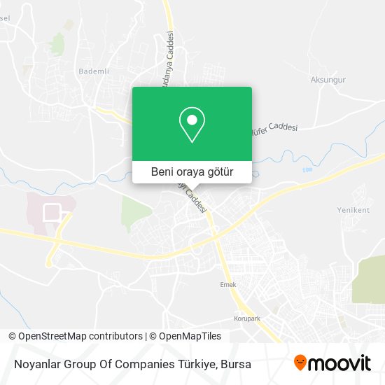 Noyanlar Group Of Companies Türkiye harita