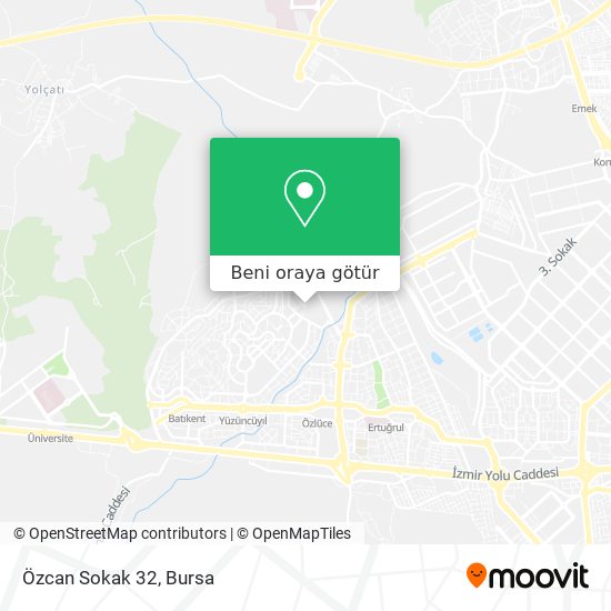 Özcan Sokak 32 harita