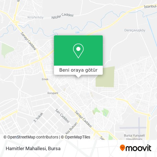 Hamitler Mahallesi harita