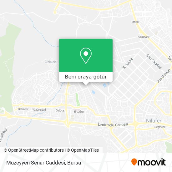 Müzeyyen Senar Caddesi harita