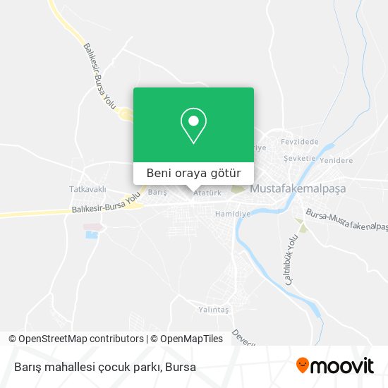 Barış mahallesi çocuk parkı harita