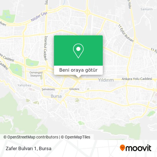 Zafer Bulvarı 1 harita