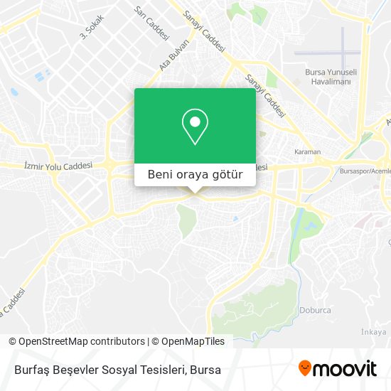 Burfaş Beşevler Sosyal Tesisleri harita