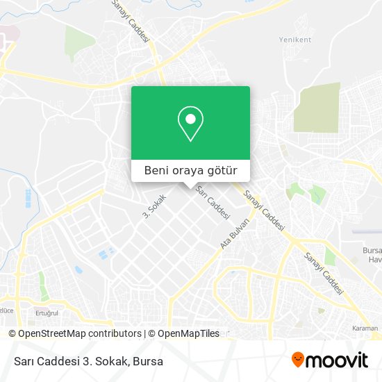 Sarı Caddesi 3. Sokak harita