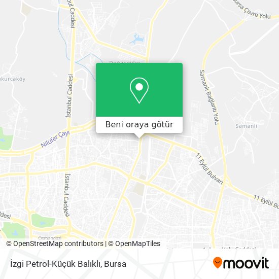 İzgi Petrol-Küçük Balıklı harita