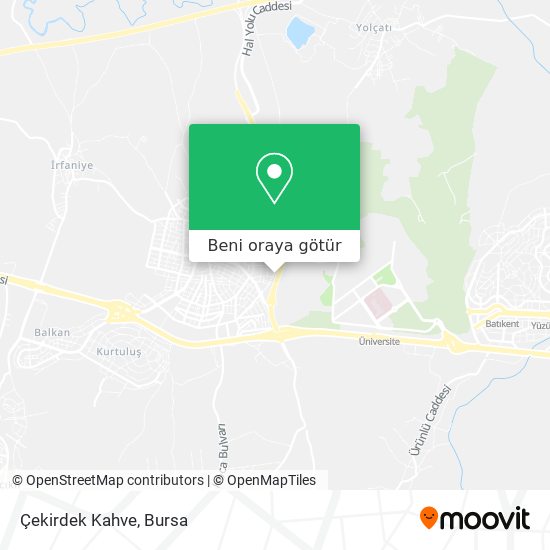 Çekirdek Kahve harita