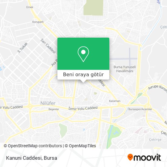 Kanuni Caddesi harita