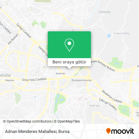 Adnan Menderes Mahallesi harita