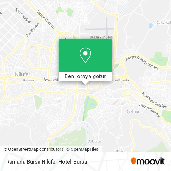 Ramada Bursa Nilüfer Hotel harita