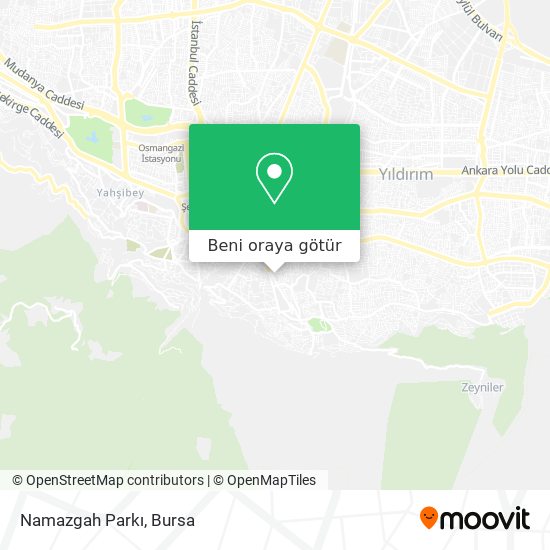 Namazgah Parkı harita