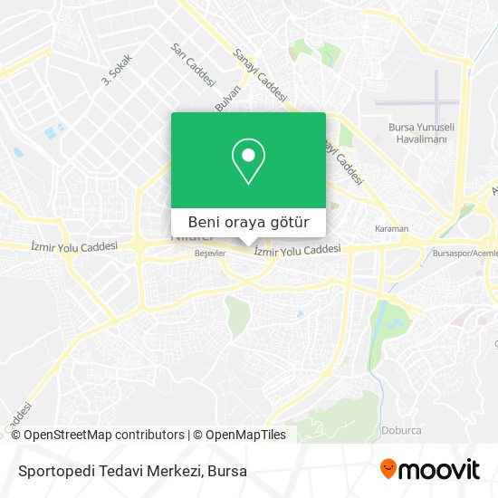 Sportopedi Tedavi Merkezi harita