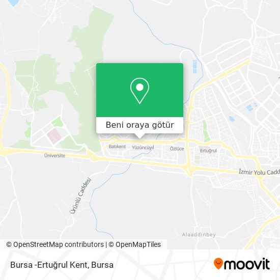 Bursa -Ertuğrul Kent harita