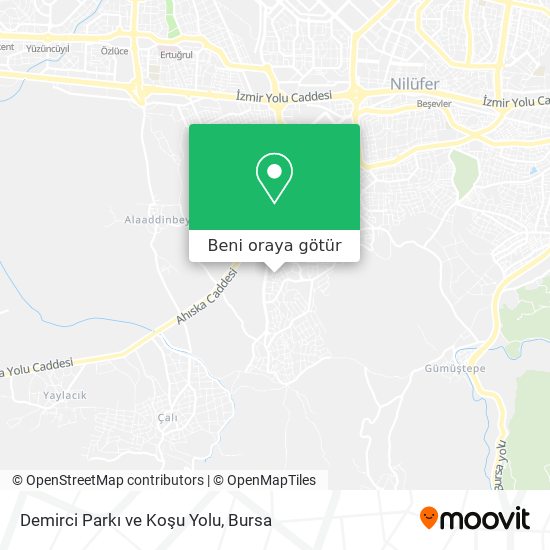 Demirci Parkı ve Koşu Yolu harita
