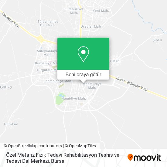 Özel Metafiz Fizik Tedavi Rehabilitasyon Teşhis ve Tedavi Dal Merkezi harita