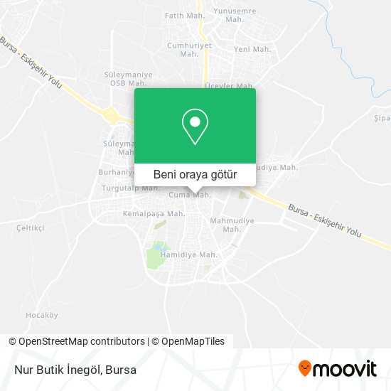 Nur Butik İnegöl harita