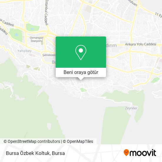 Bursa Özbek Koltuk harita