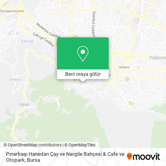 Pınarbaşı Hanedan Çay ve Nargile Bahçesi & Cafe ve Otopark harita