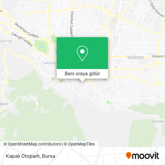 Kapalı Otopark harita