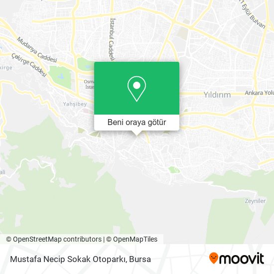Mustafa Necip Sokak Otoparkı harita
