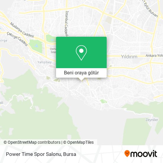 Power Time Spor Salonu harita