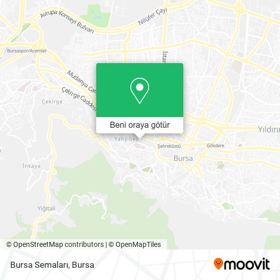 Bursa Semaları harita