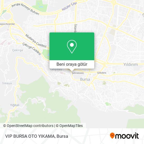 VIP BURSA OTO YIKAMA harita