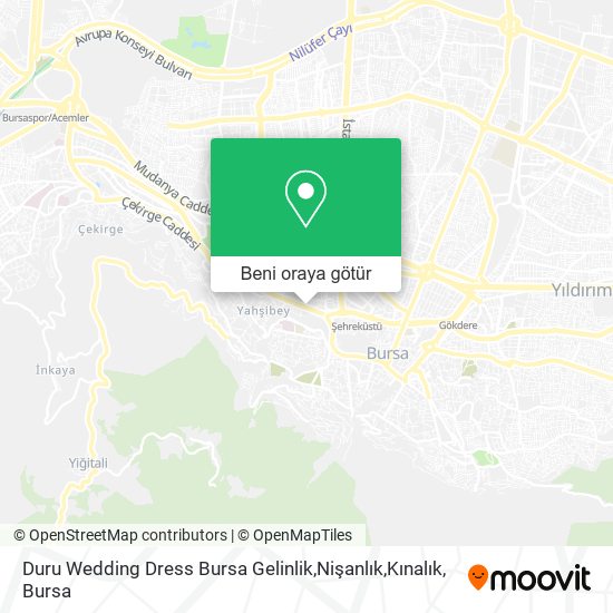 Duru Wedding Dress Bursa Gelinlik,Nişanlık,Kınalık harita