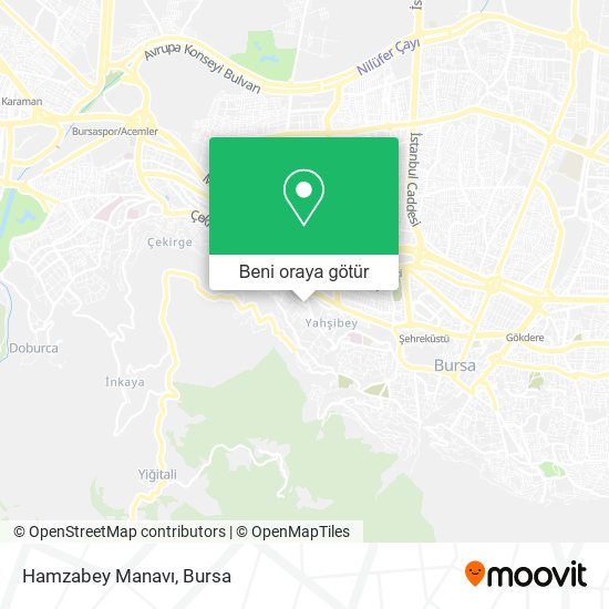 Hamzabey Manavı harita